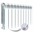 Алюминиевый радиатор Rifar Alum Ventil 350, 10 секций, с нижним правым подключением Алюминиевый радиатор Rifar Alum Ventil 350, 10 секций, с нижним правым подключением