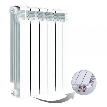 Алюминиевый радиатор Rifar Alum Ventil 500, 6 секций, с нижним правым подключением Алюминиевый радиатор Rifar Alum Ventil 500, 6 секций, с нижним правым подключением